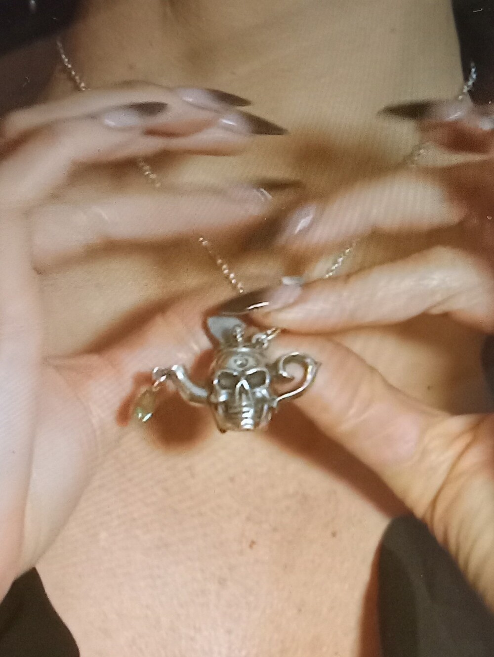 Poison Brew Skull Necklace - NWT